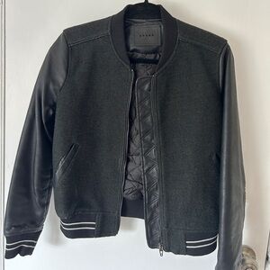 Blank NYC dark green bomber jacket